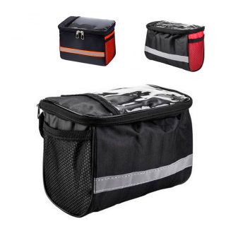 Bolsa de bicicleta para instalar en el manillar de la bicicleta.
